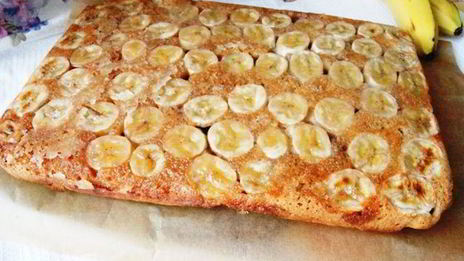 пирог-перевертыш с бананами