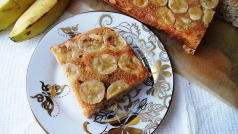 пирог-перевертыш с бананами