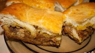 Пирог с капустой и рыбной консервой