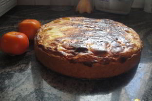 Пирог с хурмой