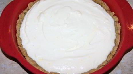 пирог с маскарпоне и персиками