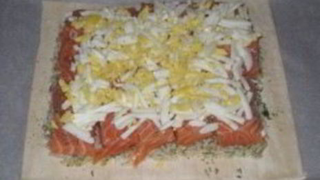 пирог с семгой и рисом