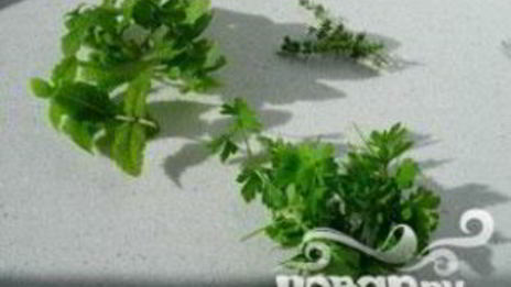 пирог с цуккини, сыром фета и мятой