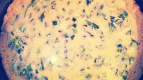 пирог с зеленым луком и сыром
