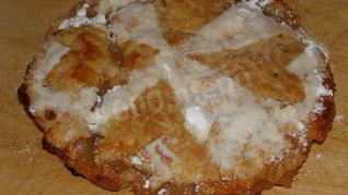 Постный яблочный пирог с яблоками