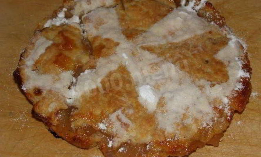 Рецепт постного яблочного пирога с яблоками