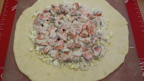 праздничный рыбный пирог