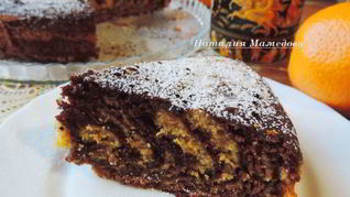 Шоколадно-тыквенный пирог