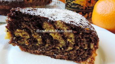 шоколадно-тыквенный пирог