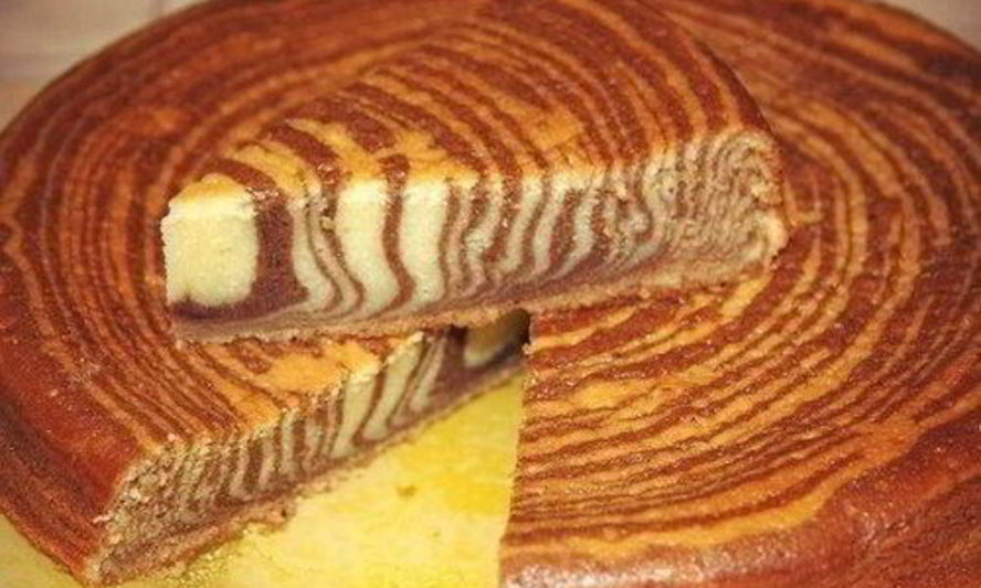 Рецепт сладкого пирога на сметане зебра