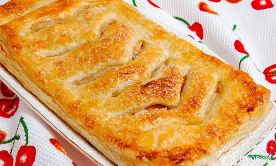 Рецепт слоеного яблочно-грушевый пирог