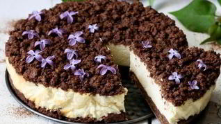 Торфяной пирог с творожно-сметанной начинкой