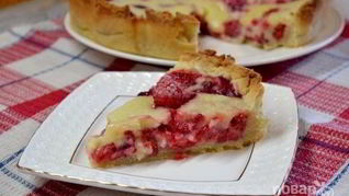 Цветаевский пирог с замороженными ягодами