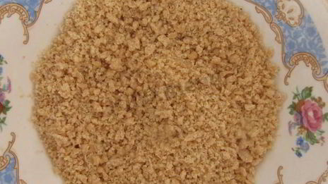 яблочно-банановый пирог на сметане со штрейзелем