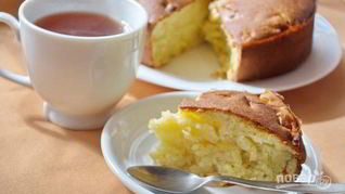 Заливной яблочный пирог