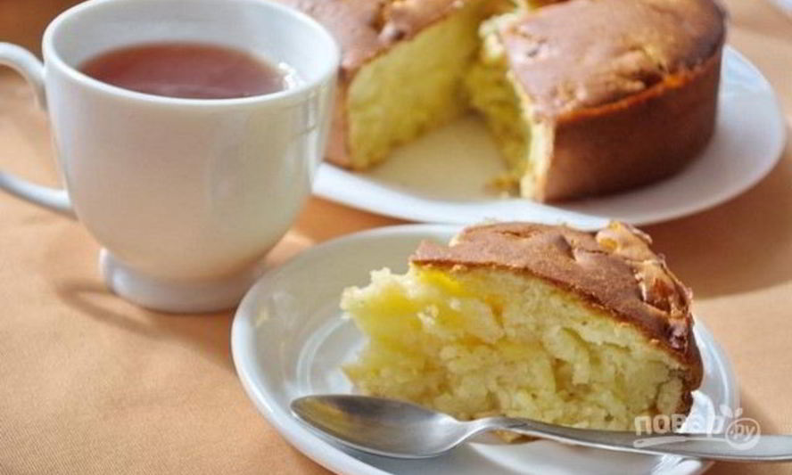 Рецепт заливного яблочного пирога