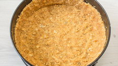 заварной пирог с персиками