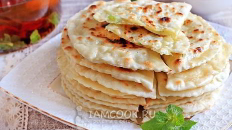 кутабы с картофелем и сыром