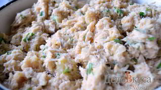 Начинка для пирожков из вареного мяса и картошки