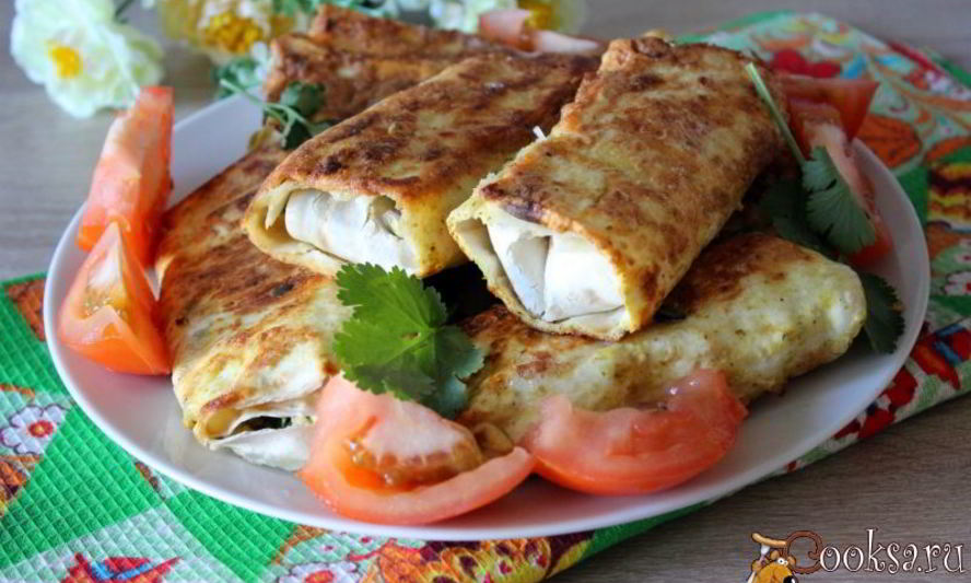 Рецепт пирожков из лаваша с зеленым луком и яйцом