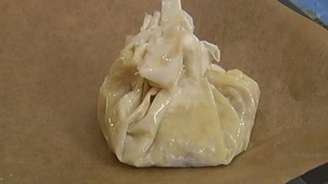 пирожки из теста фило с рисом и грибами