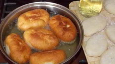 пирожки на сыворотке жареные