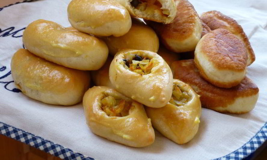 Рецепт пирожков с капустой и грибами