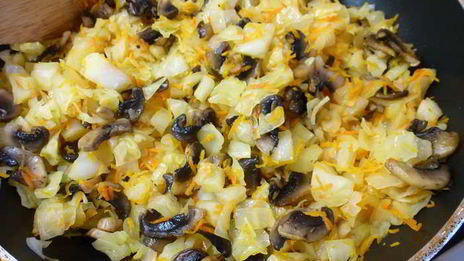 пирожки с капустой и грибами