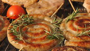 Пирожки с колбасой