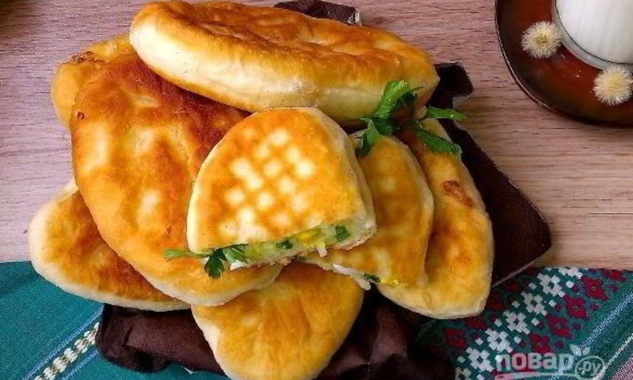 Рецепт пирожков с рисом и яйцом жареные