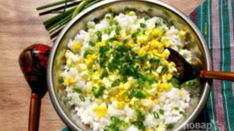 пирожки с рисом и яйцом жареные