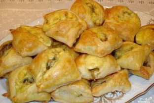 Пирожки с шампиньонами