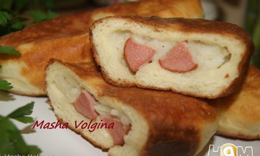 Рецепт пирожков с сосиской и картошкой улетные