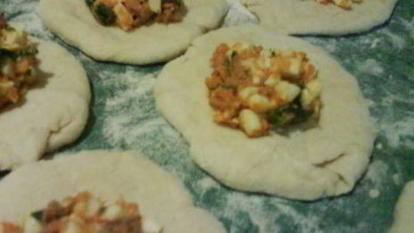 пирожки с тунцом и яйцом