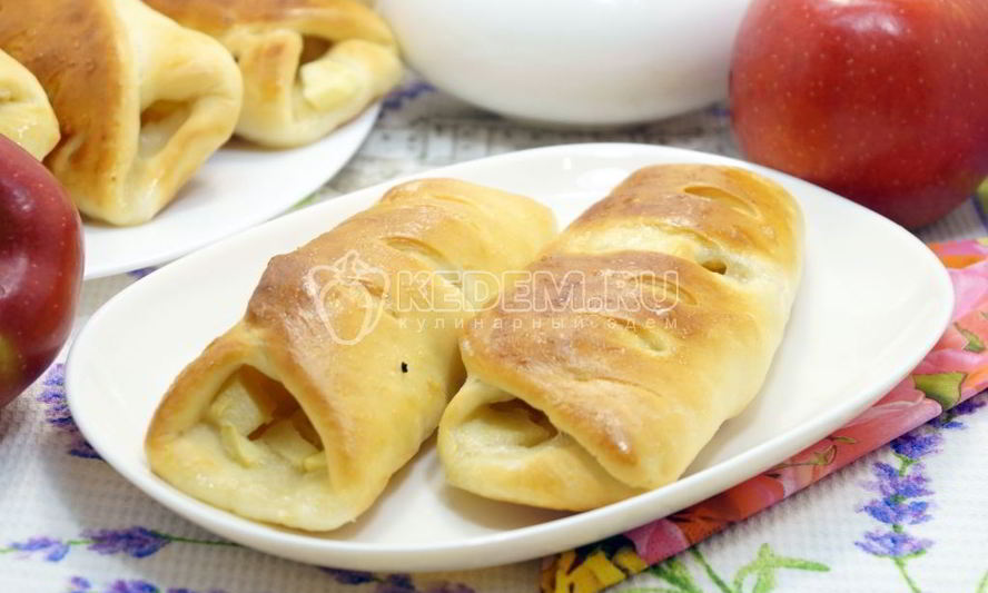 Рецепт пирожков с яблоками в духовке
