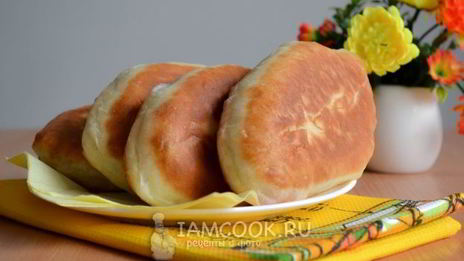жареные пирожки из теста на кефире и соде