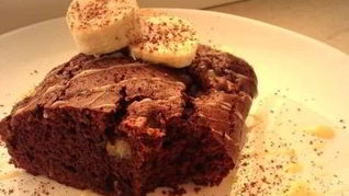 Брауни с бананом