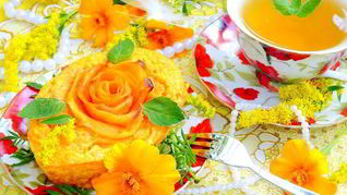 Морковно-апельсиновое пирожное