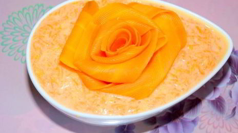 морковно-апельсиновое пирожное