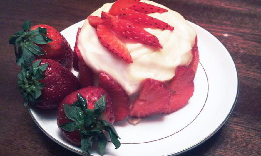 Рецепт пирожного клубничка