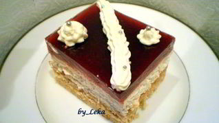 Пирожное Малина и розы