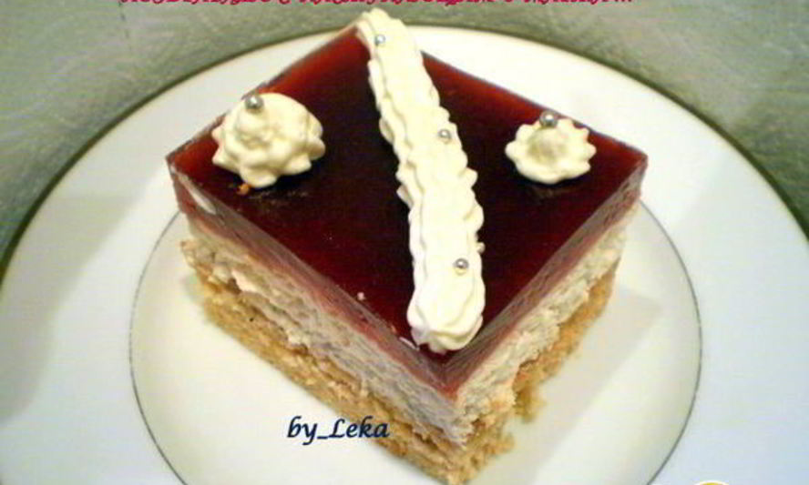 Рецепт пирожного малина и розы