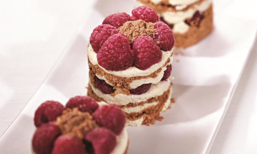 Рецепт пирожных с малиной