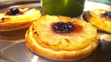 постное пирожное с ананасом