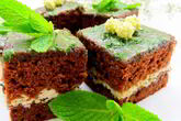 Шоколадно-мятные брауни