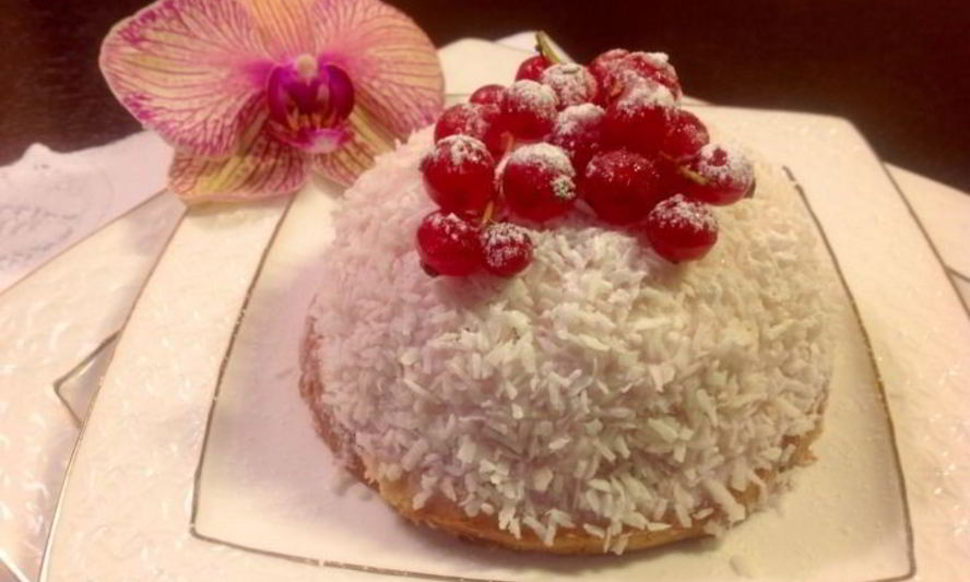 Рецепт зефирного пирожного с ягодами