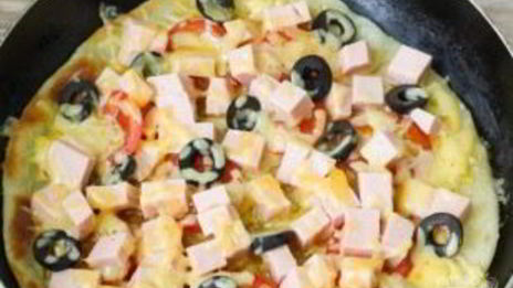 домашняя пицца на тонком тесте