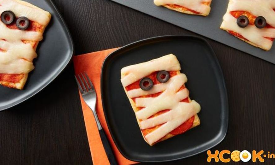 Рецепт мини-пиццы из слоеного теста