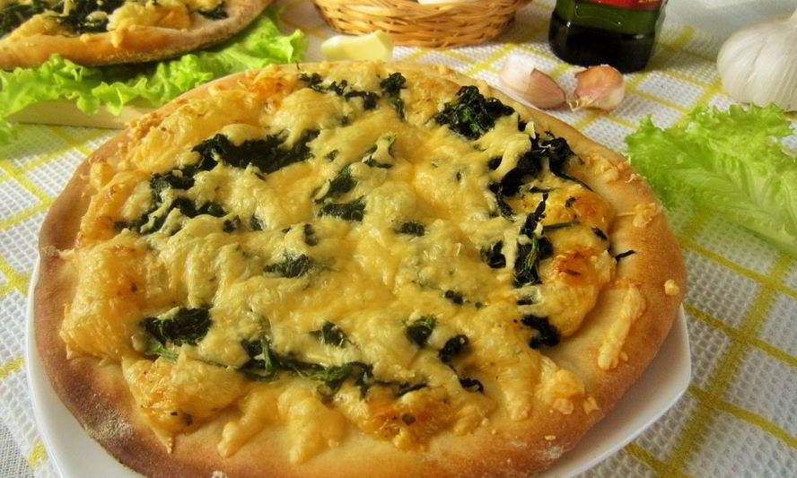 Рецепт мини-пицц со шпинатом