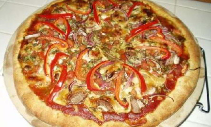 Рецепт овощной пиццы с сыром моцарелла